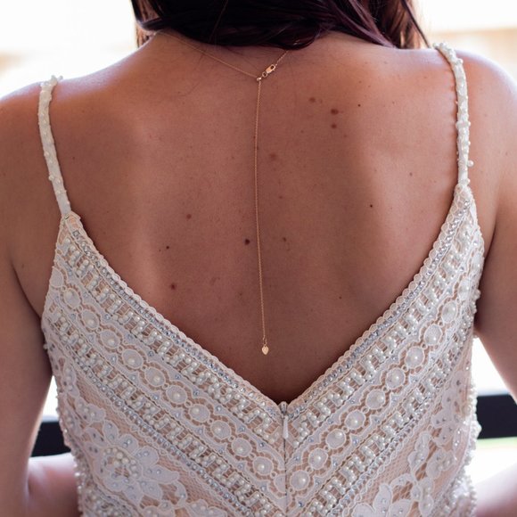 FULLY Beaded Floral Lace Gown - Picture 8 of 12